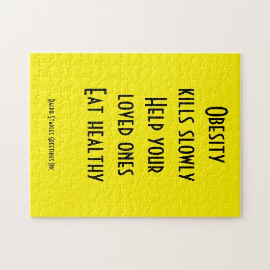 肥満 ジグソーパズル (横)