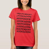 肩の上から独立 Tシャツ (正面)