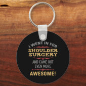 肩の手術の回復ユーモア キーホルダー (正面)