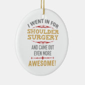 肩の手術の回復ユーモア セラミックオーナメント (右)