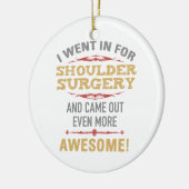 肩の手術の回復ユーモア セラミックオーナメント (左)