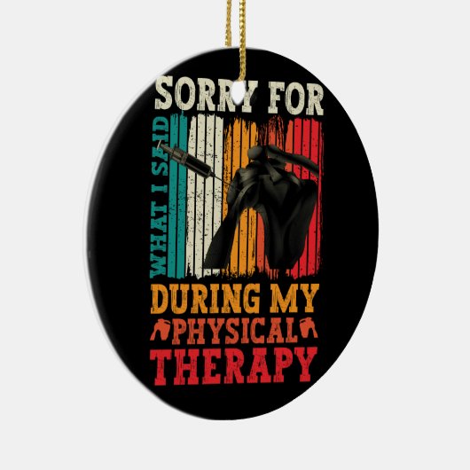 肩の手術は私が身体中に言ったことを残念に思う セラミックオーナメント (右)