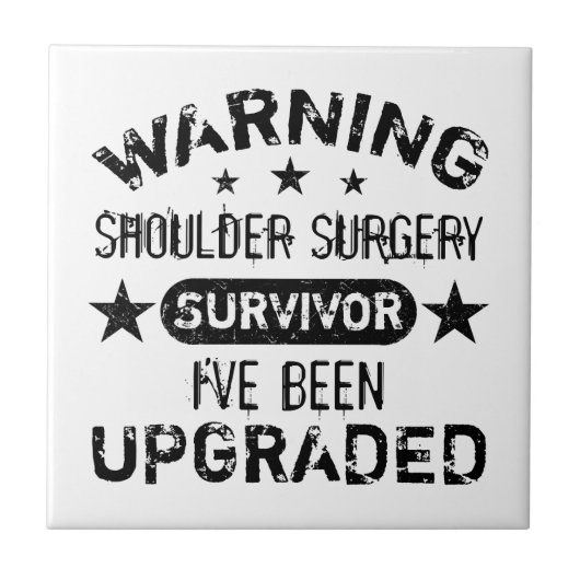 肩の手術ユーモアのアップグレード タイル (正面)