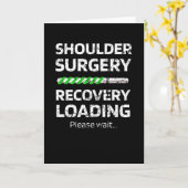 肩の手術回復 |肩の置き換え カード (黄色い花)