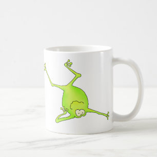 肩の立場のヨガのカエル コーヒーマグカップ