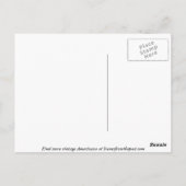 肩の腕アンティークグレースケールヴィンテージの立体表示 ポストカード (裏面)