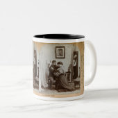 肩はStereoview完全なカード-ヴィンテージ--を武装させます ツートーンマグカップ (正面右)