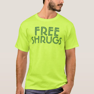 肩をすくめるしぐさのワイシャツを放して下さい Tシャツ