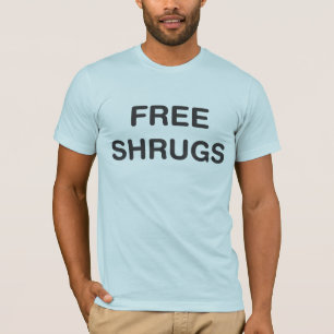 肩をすくめるしぐさを解放して下さい Tシャツ