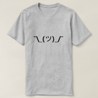 肩をすくめるしぐさ Tシャツ