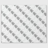 肩をすくめる地図書/負債の引用文 ラッピングペーパー (フラット)