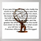 肩をすくめる ポスター (正面)