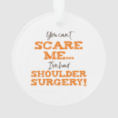 肩手術おもしろい回復ビックリ オーナメント (裏面)