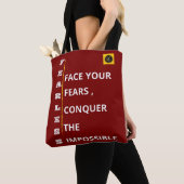 肩掛けトートバッグ - Fearless Vibe トートバッグ (クローズアップ)