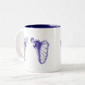 肩甲骨 ツートーンマグカップ (正面左)