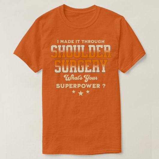 肩部外科の回復2 Tシャツ (デザイン正面)