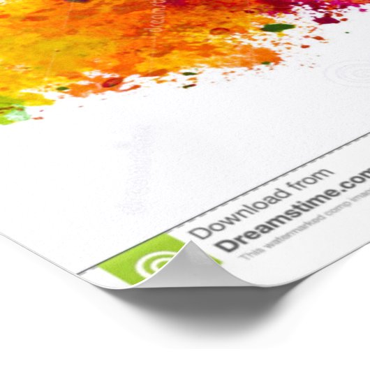 肯定と高揚のポスター。 ポスター (角)