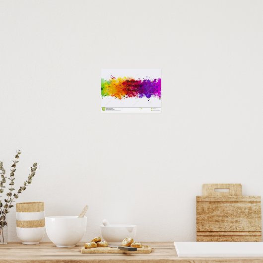 肯定と高揚のポスター。 ポスター (キッチン)