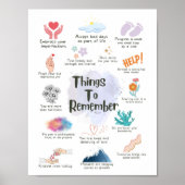 肯定のポスターを覚えておくべきこと ポスター (正面)