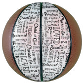 肯定の言葉ワードアート バスケットボール (縦)