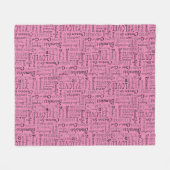 肯定の言葉ワードアート フリースブランケット (正面(横))