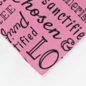 肯定の言葉ワードアート フリースブランケット (角)