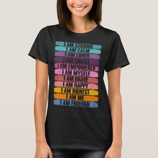 肯定やる気を起こさせる人類の信者ポスティー Tシャツ (正面)