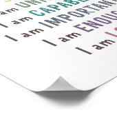 肯定コー子供へナーの装飾 ポスター (角)