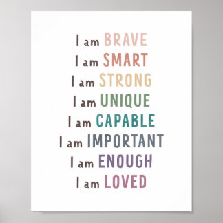 肯定コー子供へナーの装飾 ポスター