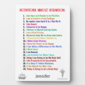 肯定パーソナライズされた表 フォトプラーク (正面)