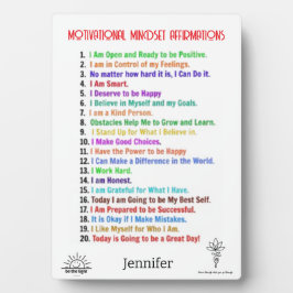 肯定パーソナライズされた表 フォトプラーク