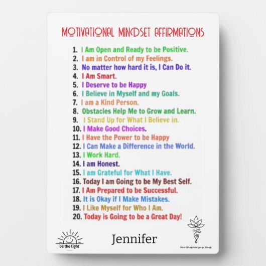 肯定パーソナライズされた表 フォトプラーク (正面)