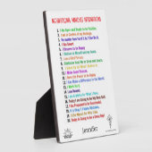 肯定パーソナライズされた表 フォトプラーク (側面)