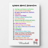 肯定プラパーソナライズされたーク フォトプラーク (正面)