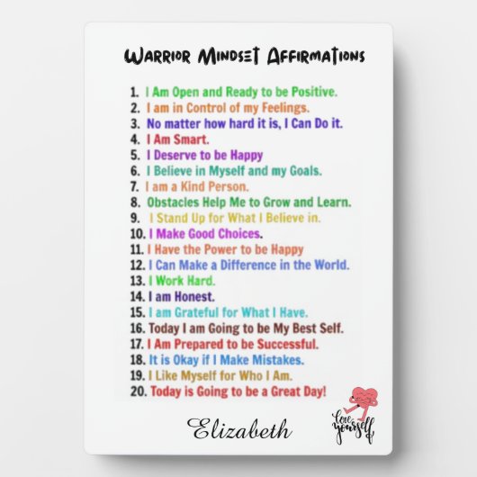 肯定プラパーソナライズされたーク フォトプラーク (正面)