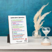 肯定プラパーソナライズされたーク フォトプラーク (側面)