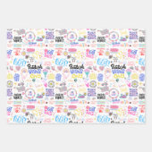 肯定ラッ前向きピング紙 ラッピングペーパーシート (正面)