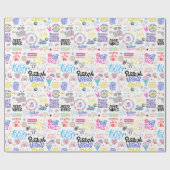 肯定ラッ前向きピング紙 ラッピングペーパー (フラット)