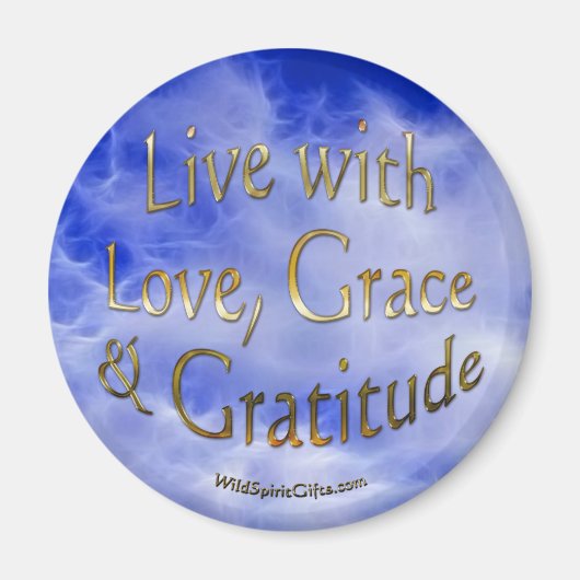 肯定前向きと信仰磁石 マグネット (正面)