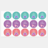 肯定前向きシール ラベル (シート)