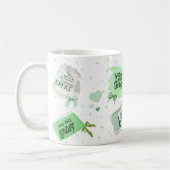 肯定前向きマググ コーヒーマグカップ (左)