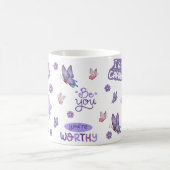 肯定前向きマググ コーヒーマグカップ (中央)