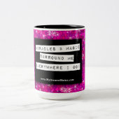 肯定前向き奇跡魔法感動的 ツートーンマグカップ (中央)