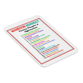 肯定前向き戦士マインドセット磁石 マグネット