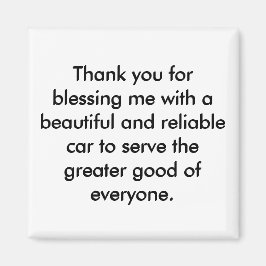 肯定前向き磁石 – 感謝の声明 マグネット