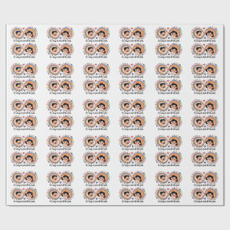 肯定前向き絵文字の心の健康 ラッピングペーパー