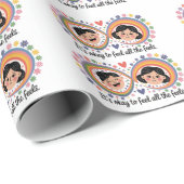 肯定前向き絵文字の心の健康 ラッピングペーパー (ロールコーナー)