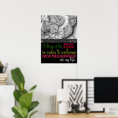 肯定前向き許の癒しエネルギー ポスター (ホームオフィス)