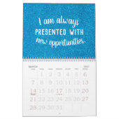 肯定前向き誕生石グリッターの存在量 カレンダー (3月 2027)