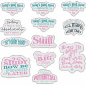 肯定前向き鏡トレンディーパック シール (正面)